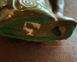 Vintage Ceramic Gnome Planter Figurine