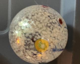 Assorted Blown Glass Ornaments with Confetti and Millefiori Elements
