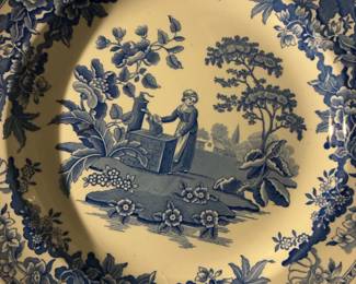 Spode Blue Room Collection "Girl at Well" Plate