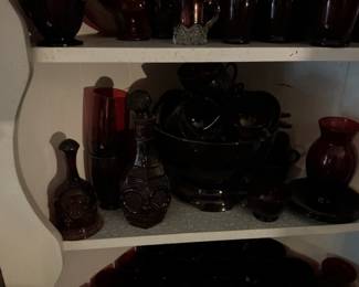 Anchor Hocking Royal Ruby Glassware Collection