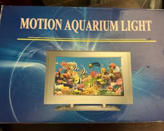 Motion Aquarium Light Box with Moving Fish
