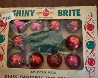 Shiny Brite Glass Christmas Tree Ornaments