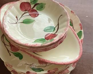 Blue Ridge Pottery "Crab Apple" Pattern Bowls