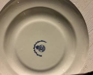John Roth & Co. "Old English" Blue Willow Pattern Plate