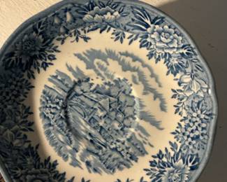 English Village by Olde Salem Staffordshire Ironstone Plate