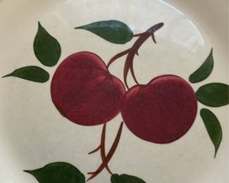 Blue Ridge Pottery "Cherries" Pattern Dinner Plates