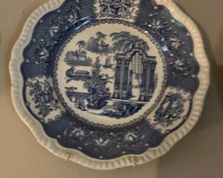 Spode Blue Room Collection Regency Series "Pagoda" Dinner Plate