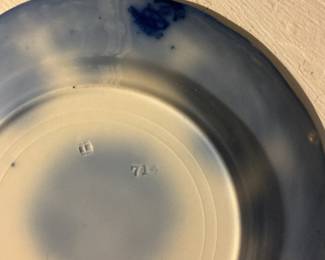 Waldorf Flow Blue Plate by New Wharf Pottery