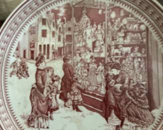 Spode Saint Nick Christmas Eve Salad Plate Set