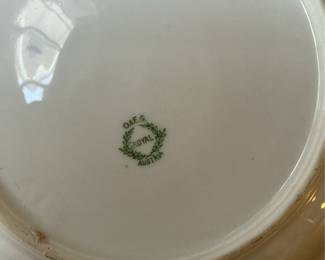 O&EG Royal Austria Hand Painted Violet Bowl