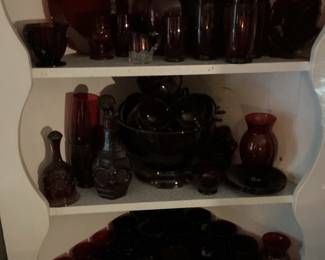 Anchor Hocking Royal Ruby Glassware Collection