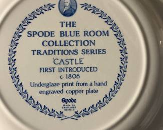 Spode Blue Room Collection Traditions Series 'Castle' Plate