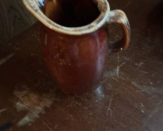 Hull Pottery Brown Drip Pitcher