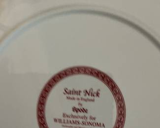 Spode Saint Nick Christmas Eve Salad Plate Set