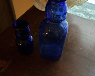 Cobalt Blue "Dr. Daniels' Celebrated Indian Tonic" Medicine Bottle