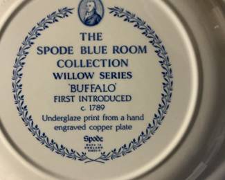 Spode Blue Room Collection Willow Series 'Buffalo' Plate