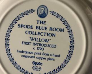 Spode Blue Room Collection 'Willow' Plate