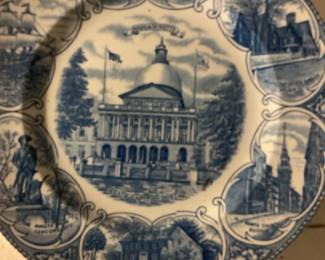 Massachusetts Commemorative Plate - Alfred Meakin for J.H. Roth & Co.