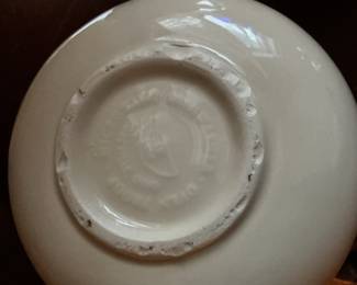 Friendship Pottery Blue Stripe Pitcher