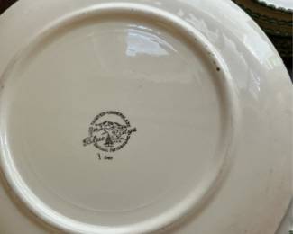 Blue Ridge Pottery "Cherries" Pattern Dinner Plates