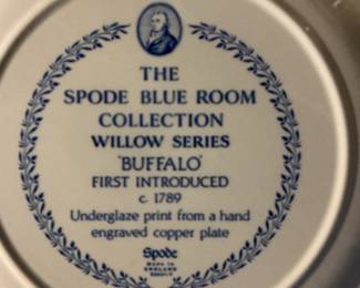 Spode Blue Room Collection Willow Series 'Buffalo' Plate