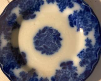Waldorf Flow Blue Plate by New Wharf Pottery
