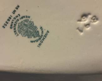 Henry Alcock & Co. "Anemone" Semi-Porcelain Wash Basin