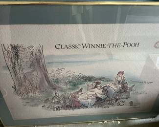 E.H. Shepard "Winnie-the-Pooh" Tea Party Illustration Print
