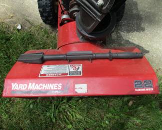 22 Inch Yard Machines Snow Blower