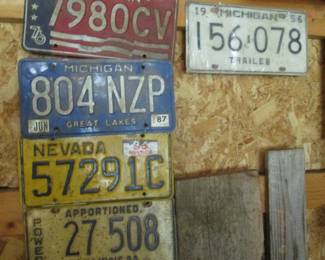 Vintage License Plates