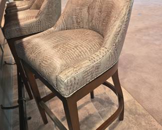 Leather bar stools