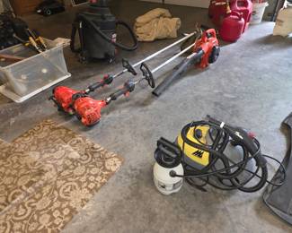 Gas trimmers, blower, chainsaw