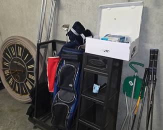 Golf clubs and supplies