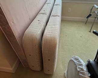 #077 2 twin mattress only vintage you move upstairs $30.00