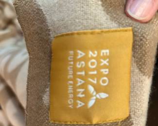 #069 tan camel wool quilt 86x74 $30.00
