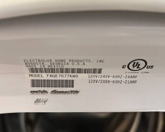 #086 pair of front load washer dryer on pedistal Frigidaire $800.00
