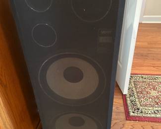 #037 Verit Truth in Sound Speakers Pair 15x10x42" $75.00