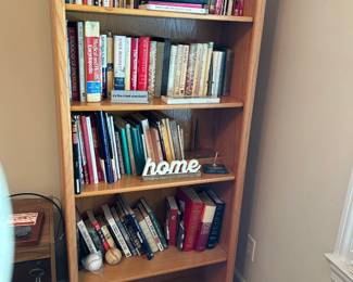 #052 Oak Bookcase 30x13x72" $75.00