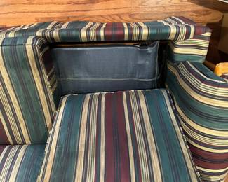 #028 Sleeper Sofa 84" long as is upholstery YOU MOVE $20.00