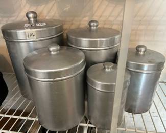 #106 Vintage canister set 10 pcs $30.00