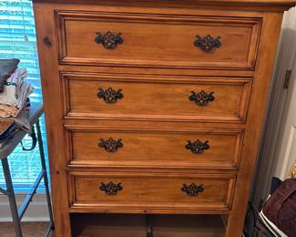 #011 Chest of Drawers AS IS missing bottom drawer. Has 4 drawers 40x18x54" $65.00