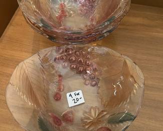 #056 Set of 4 Mikasa Cornucopia bowls $20.00