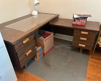 #048 Midcentury L desk You Move. Laminate 60x68" You Move $30.00