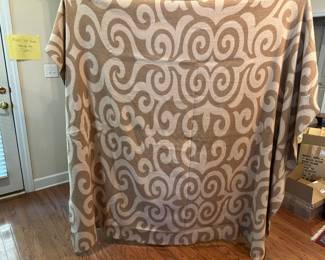 #069 tan camel wool quilt 86x74 $30.00