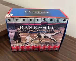 #049 PBS VHS Ken Burns Baseball Film 9 cassettes $20.00