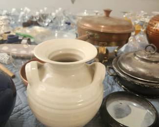 pottery piece signed