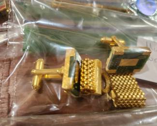 Vintage cuff links Jade