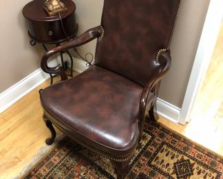 Lot: This chair as well as the following photos are in storage with an entire law office furniture and furnishings sold as one bulk price. Pre-Sale is available for the contents for one price. Call Bill at 512-788-2533 for more information.