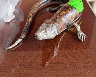 Lizard Sculpture by Maitland-Smith