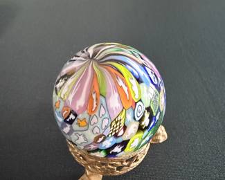 Signed Ro Purser 2017 Noble Effort Closepack Murrine Art Glass Marble
